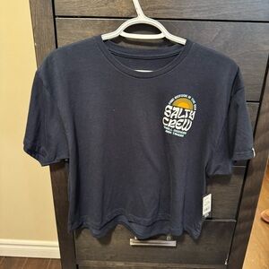 Salty Crew Crop Navy T-Shirt